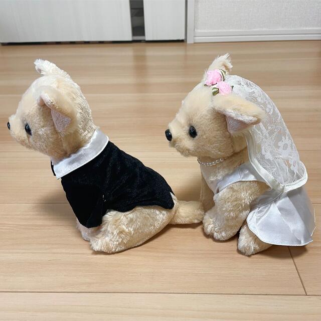 チワワ　ウェルカムスペース　結婚式　ぬいぐるみ ハンドメイドのウェディング(ウェルカムボード)の商品写真