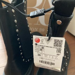 ザラ(ZARA)の最終値下げ‼️ZARAスタッズ付きアンクルブーツ　36/23.5cm(ブーツ)