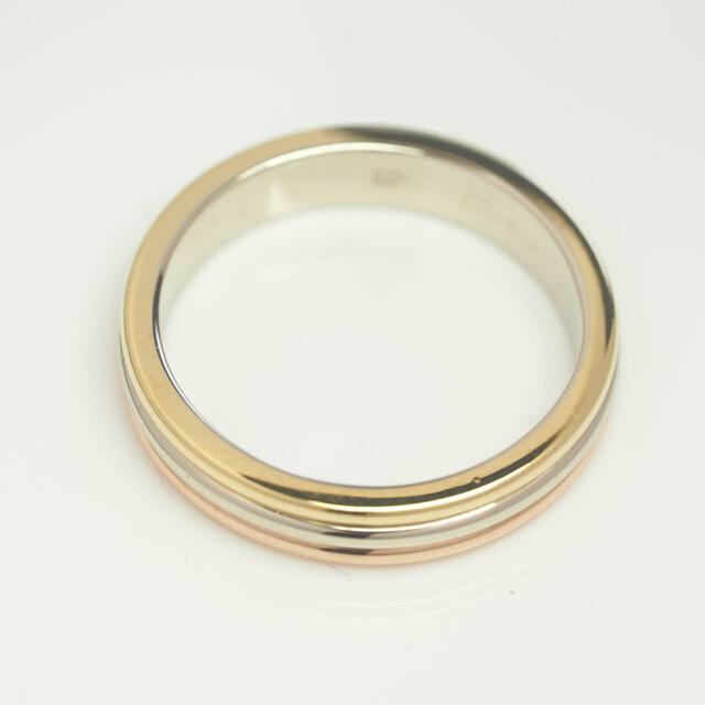 さまを Z1380 10.5号 K18スリーゴールドウェディングリング 指輪