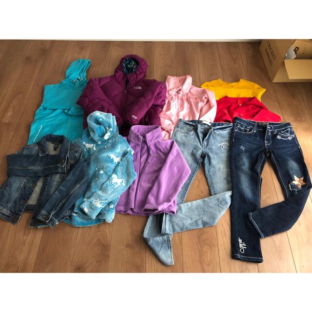 THE NORTH FACE(ザノースフェイス)の女の子服まとめて10着(およそ110-130) キッズ/ベビー/マタニティのキッズ服女の子用(90cm~)(ジャケット/上着)の商品写真