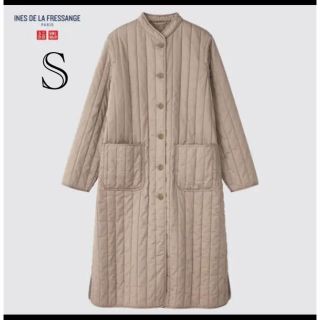 ユニクロ(UNIQLO)のほよ様専用　今月末まで　ユニクロ　イネス　キルティング　ロングコート(ロングコート)