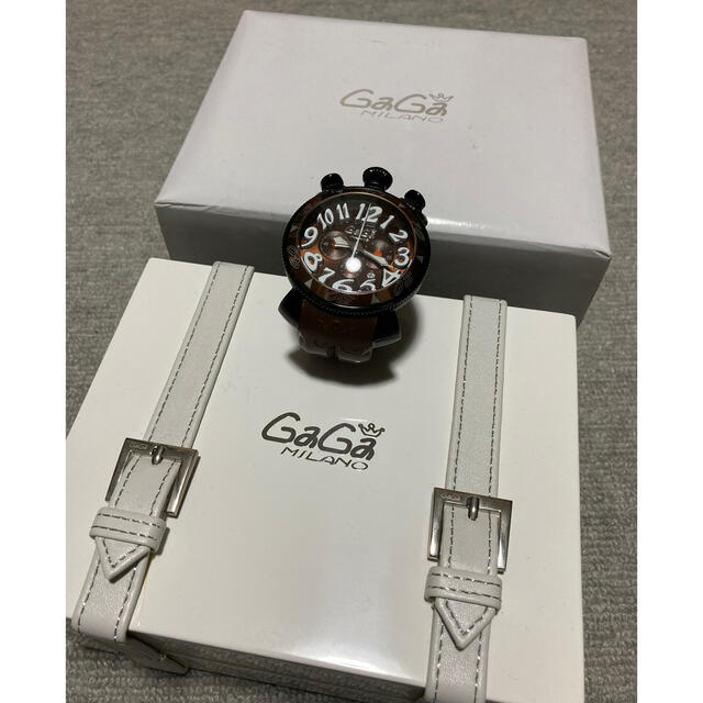 GaGa MILANO クロノグラフ 48MM ブラウン