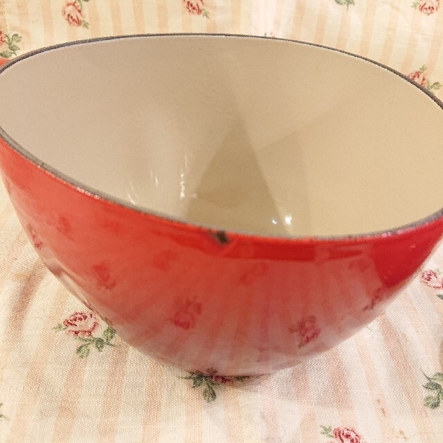 ル・クルーゼ LE CREUSET 鍋 ココットアップル チェリーレッド