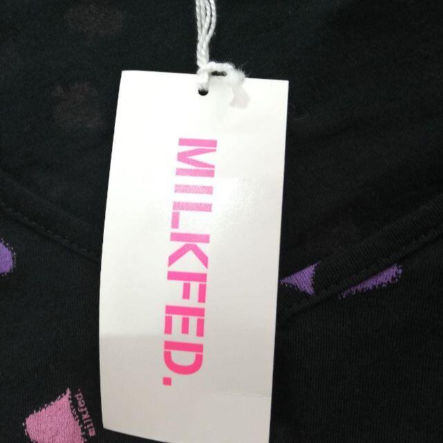 MILKFED.(ミルクフェド)のMILKFED ミルクフェド カットソー　黒　サイズ:S レディースのトップス(カットソー(長袖/七分))の商品写真