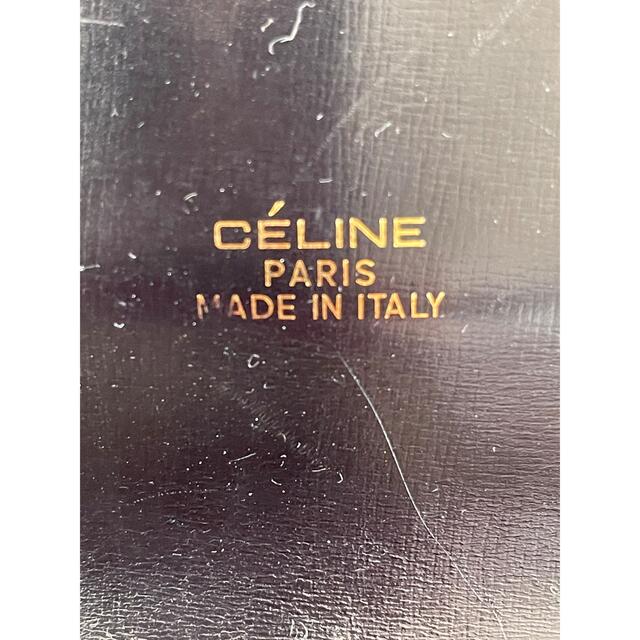 CELINE セリーヌ　ヴィンテージ  ショルダーバッグ　レザー　黒