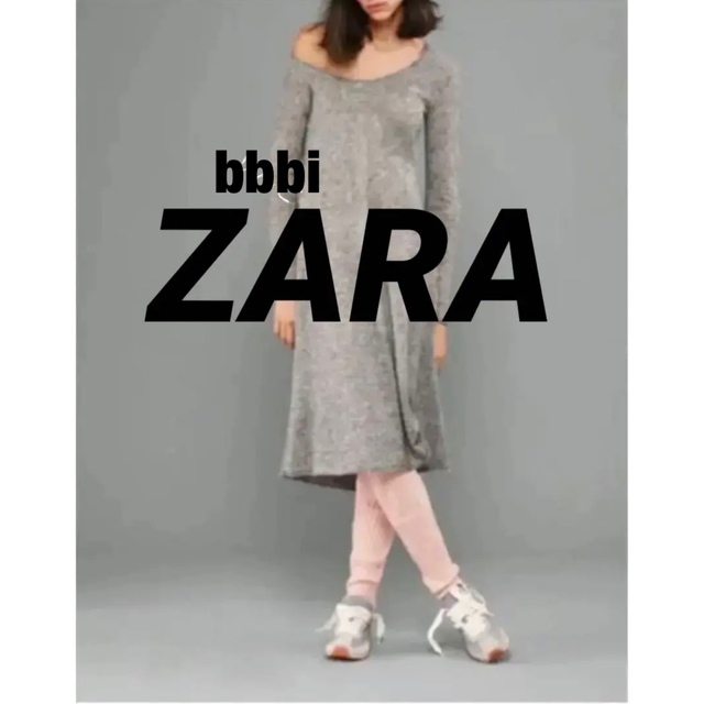 新品タグ付！ZARA ザラ＊アルパカウールレースコンビニット　S