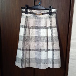 バーバリーブルーレーベル(BURBERRY BLUE LABEL)のブルーレーベルクレストブリッジ　ツイードスカート(ひざ丈スカート)