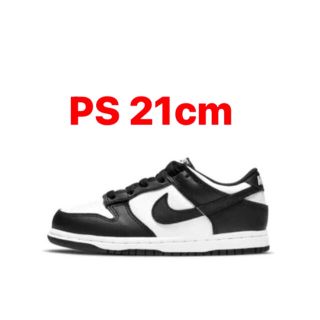 ナイキ(NIKE)のdunk low black ダンク　パンダ　ブラック　21cm キッズ　PS(スニーカー)