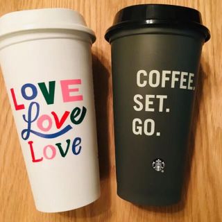 スターバックスコーヒー(Starbucks Coffee)の【日本未発売】北米限定 スターバックス リユーザブル プラ タンブラー 2本新品(タンブラー)