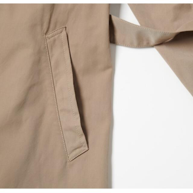 【新品未使用】HAND ROOM　ハンドルーム　コットンナイロン ショップコート レディースのジャケット/アウター(トレンチコート)の商品写真