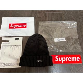 シュプリーム(Supreme)のSupreme  Overdyed Beanie ブラック(ニット帽/ビーニー)