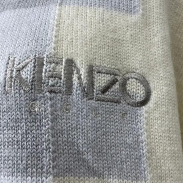 D642 used kenzo golf ケンゾー 胸ロゴ ニット セーター