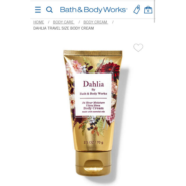 Bath & Body Works(バスアンドボディーワークス)のBath&Body Works ボディークリーム Dahlia コスメ/美容のボディケア(ボディクリーム)の商品写真