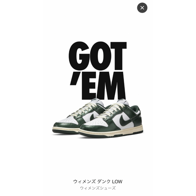 NIKE WMNS DUNK Low ヴィンテージグリーン 24.5cm