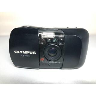 オリンパス(OLYMPUS)のオリンパス ミュー μ [mju:] 35mm F3.5 ブラック(フィルムカメラ)