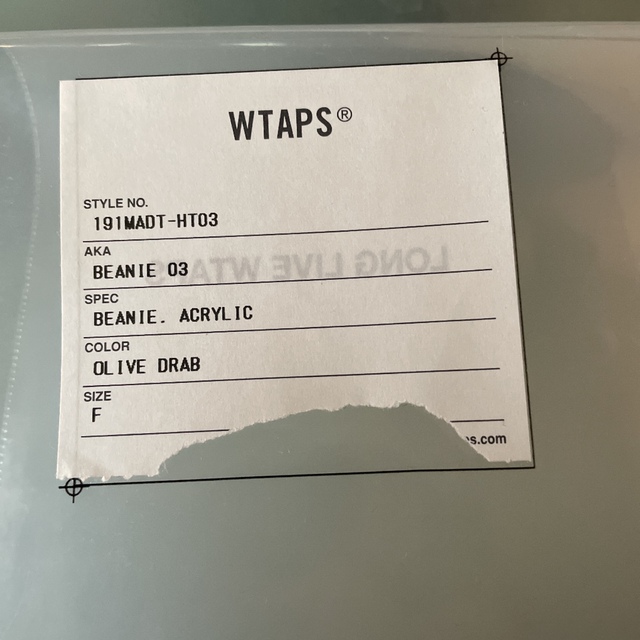 W)taps(ダブルタップス)のwtaps BEANIE メンズの帽子(ニット帽/ビーニー)の商品写真