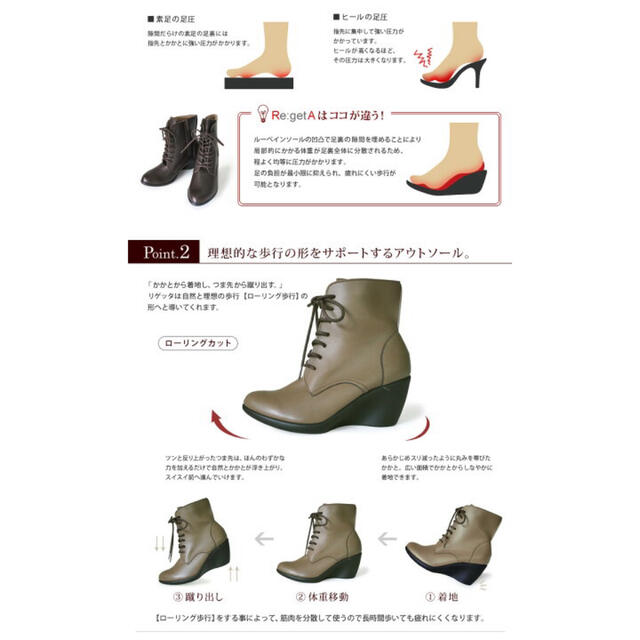 Re:getA(リゲッタ)の★Re:getA★リゲッタ☆ショートブーツ☆ レディースの靴/シューズ(ブーツ)の商品写真