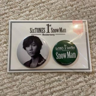 ジャニーズ(Johnny's)のsnowman 阿部亮平 缶バッジ(アイドルグッズ)