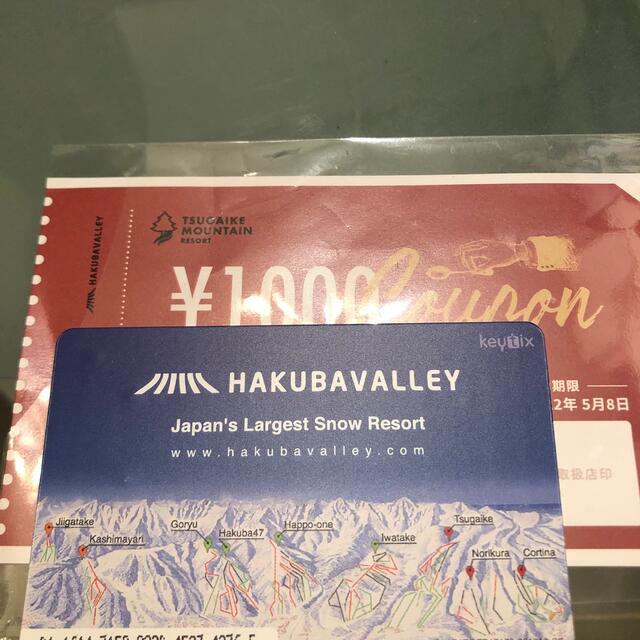 栂池高原スキー場　リフト券 チケットの施設利用券(スキー場)の商品写真