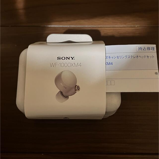 装着のみSONY フルワイヤレスイヤホン WF-1000XM4 シルバー