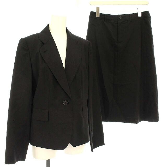 新しいブランド マーガレットハウエル - HOWELL MARGARET スーツ 黒 3 ジャケット ひざ丈 スカート セット スーツ