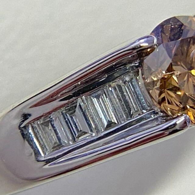 Pt900　大粒カラーダイヤモンドリング　D1.05ct　鑑別書付き レディースのアクセサリー(リング(指輪))の商品写真