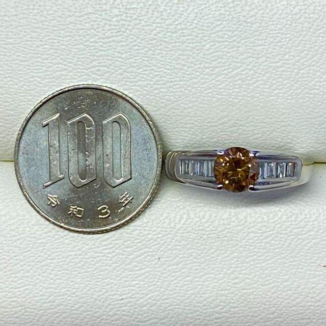 Pt900　大粒カラーダイヤモンドリング　D1.05ct　鑑別書付き レディースのアクセサリー(リング(指輪))の商品写真