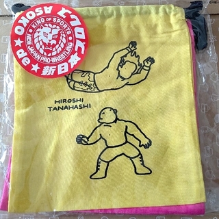 ❰ASOKO de 新日本プロレス❱ミニ巾着4枚セット(格闘技/プロレス)