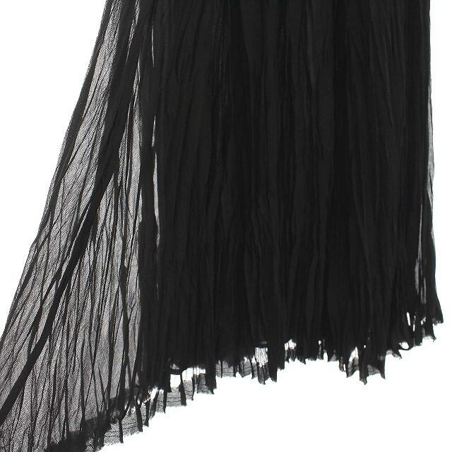 L'Appartement DEUXIEME CLASSE(アパルトモンドゥーズィエムクラス)のアパルトモン コルピエロ スカート シフォン プリーツ ロング F 黒 レディースのスカート(ロングスカート)の商品写真