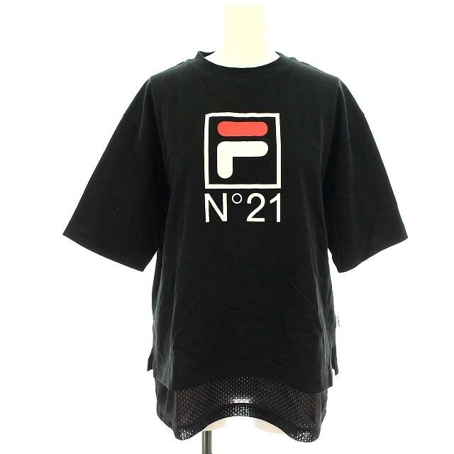 ヌメロヴェントゥーノ N°21 FILA コラボ Tシャツ メッシュ XS 黒