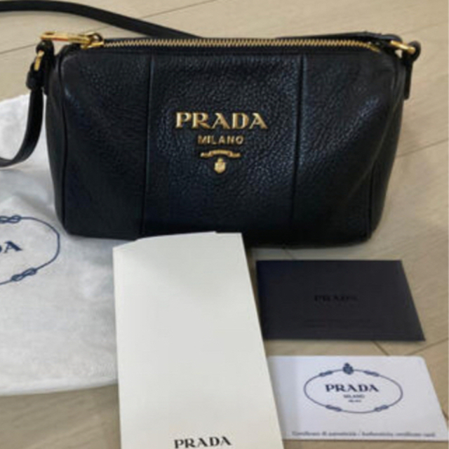 PRADA - あーみ様専用 prada クロスボディショルダーバッグ 黒 レザー ...