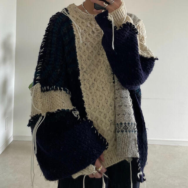 DISCOVERED(ディスカバード)のNordic Collage Sweater メンズのトップス(ニット/セーター)の商品写真