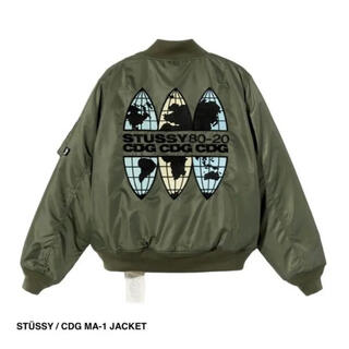 ステューシー(STUSSY)のSTUSSY × Comme des Garcons  MA-1 Jacket(フライトジャケット)
