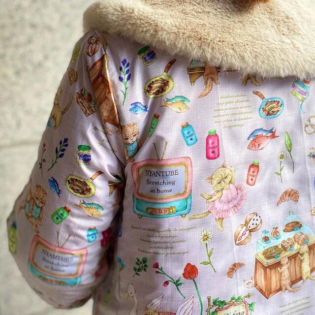 ☆新品☆yukiemon☆Mサイズキルティング コート.4にゃんず☆[1055