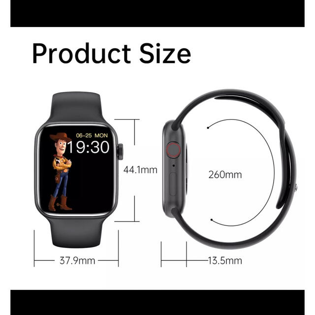 在庫あるのみ。HW22PROMAX スマートウォッチ 万歩計 血圧 血中酸素 メンズの時計(腕時計(デジタル))の商品写真