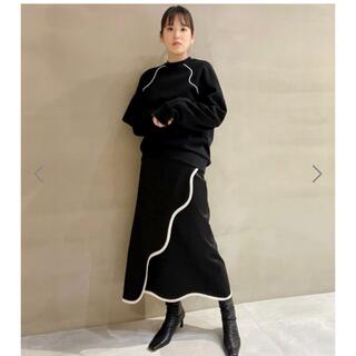 ルシェルブルー(LE CIEL BLEU)のLE CIRL BLEU Organic Line Skirt(ロングスカート)