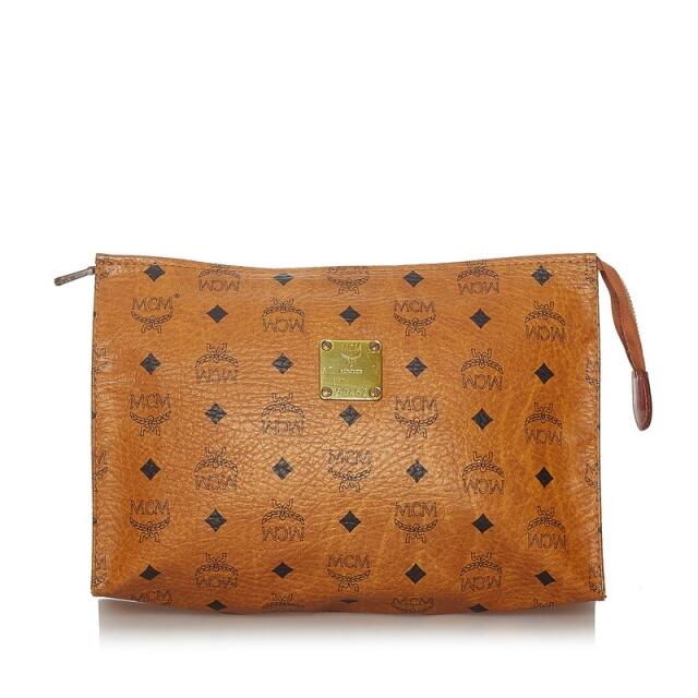 売上値下げ 美品 MCM エムシーエム ロゴ柄 レオパード ヒョウ柄