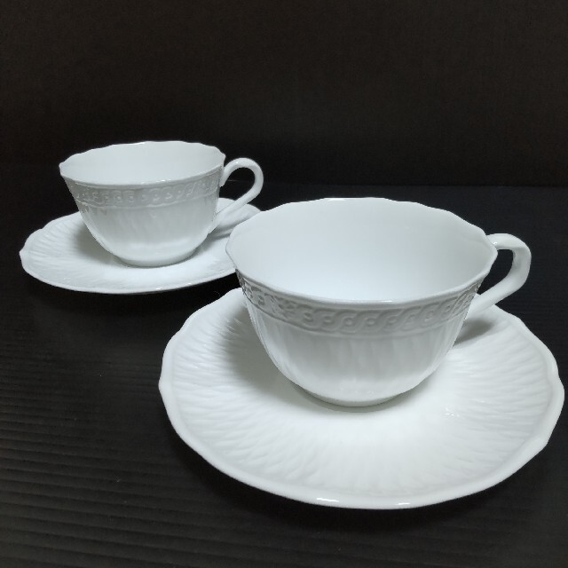 Noritake(ノリタケ)の未使用✨Noritakeノリタケ／高級ライン シェールブランペアセット インテリア/住まい/日用品のキッチン/食器(グラス/カップ)の商品写真