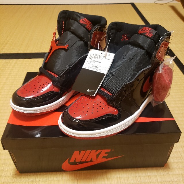 Air Jordan 1 Patent Bred 25.5