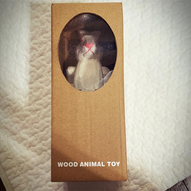 niko and...(ニコアンド)のWOOD ANIMAL TOY WHITE RABBIT/ホワイトラビット インテリア/住まい/日用品のインテリア小物(置物)の商品写真