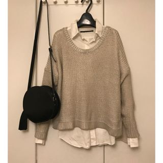 ザラ(ZARA)のZARA 光沢シルバーニット(ニット/セーター)