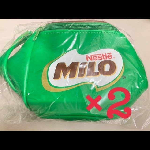 GLOW 2月号増刊付録　MILO ミロ マグカップ BIGポーチ　2個セット レディースのファッション小物(ポーチ)の商品写真