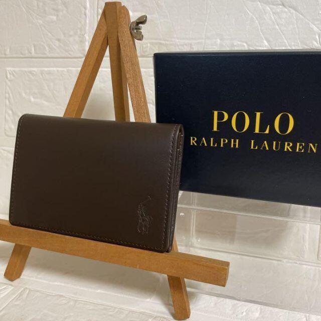 POLO RALPH LAUREN(ポロラルフローレン)の新品未使用品 ラルフローレン 名刺入れ 黒 牛革 早い者勝ち メンズのファッション小物(名刺入れ/定期入れ)の商品写真