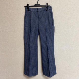 バナナリパブリック(Banana Republic)のストライプ　ストレートパンツ(カジュアルパンツ)