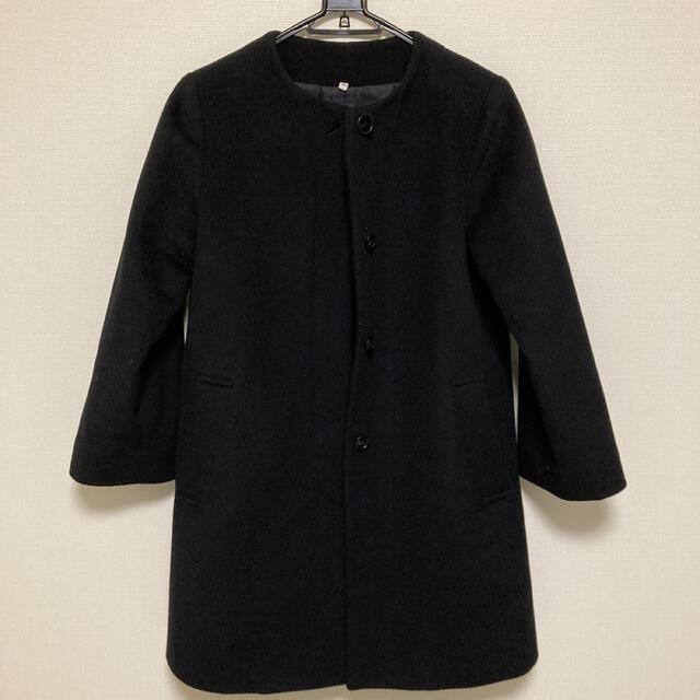 MUJI (無印良品)(ムジルシリョウヒン)の無印良品　ノーカラー九分袖コート レディースのジャケット/アウター(ピーコート)の商品写真