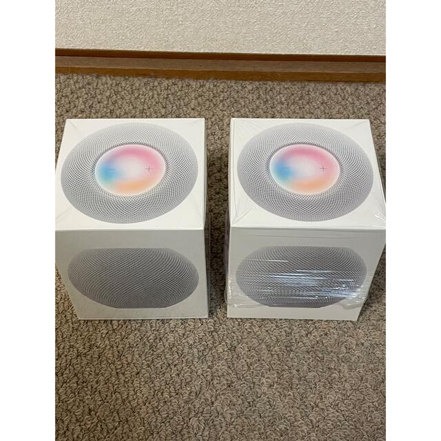 Apple(アップル)のApple HomePod mini 2台セット ホワイト スマホ/家電/カメラのオーディオ機器(スピーカー)の商品写真
