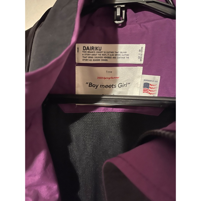 新品 22ss DAIRIKU BMG Nylon Coat  マウンテンコート メンズのジャケット/アウター(マウンテンパーカー)の商品写真