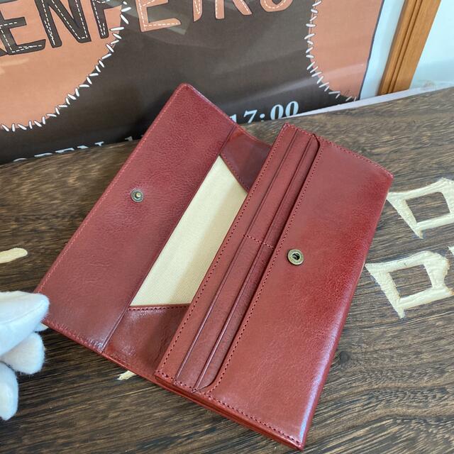 イタリアンレザー 長財布 高級牛革 レディース 可愛い 便利 大容量 軽量長財布