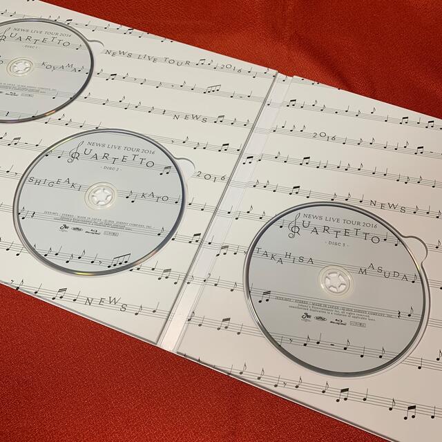 NEWS(ニュース)のNEWS QUARTETTO 初回盤 ブルーレイ エンタメ/ホビーのタレントグッズ(アイドルグッズ)の商品写真