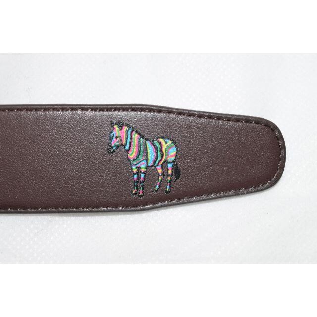 Paul Smith(ポールスミス)の新品☆Paul Smith ZEBRA レザーベルト 牛革☆ブラウン Lサイズ メンズのファッション小物(ベルト)の商品写真